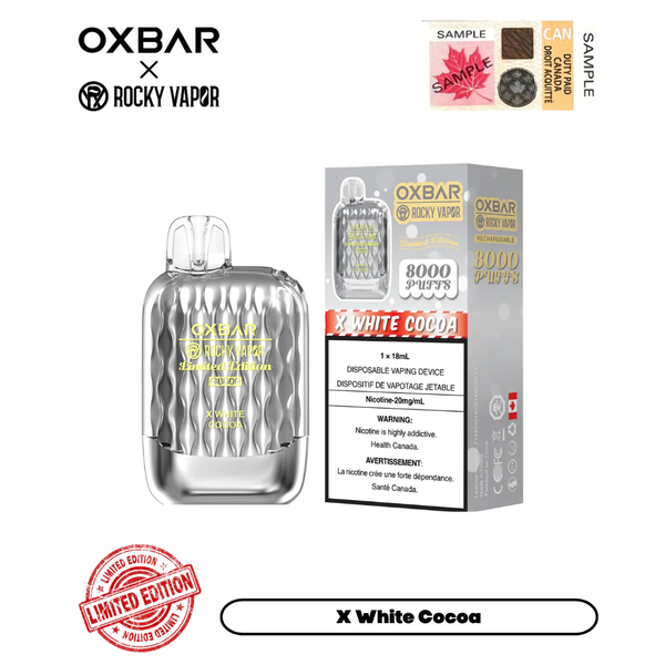 ROCKY VAPOR OXBAR G-8000 - X CACAO BLANC