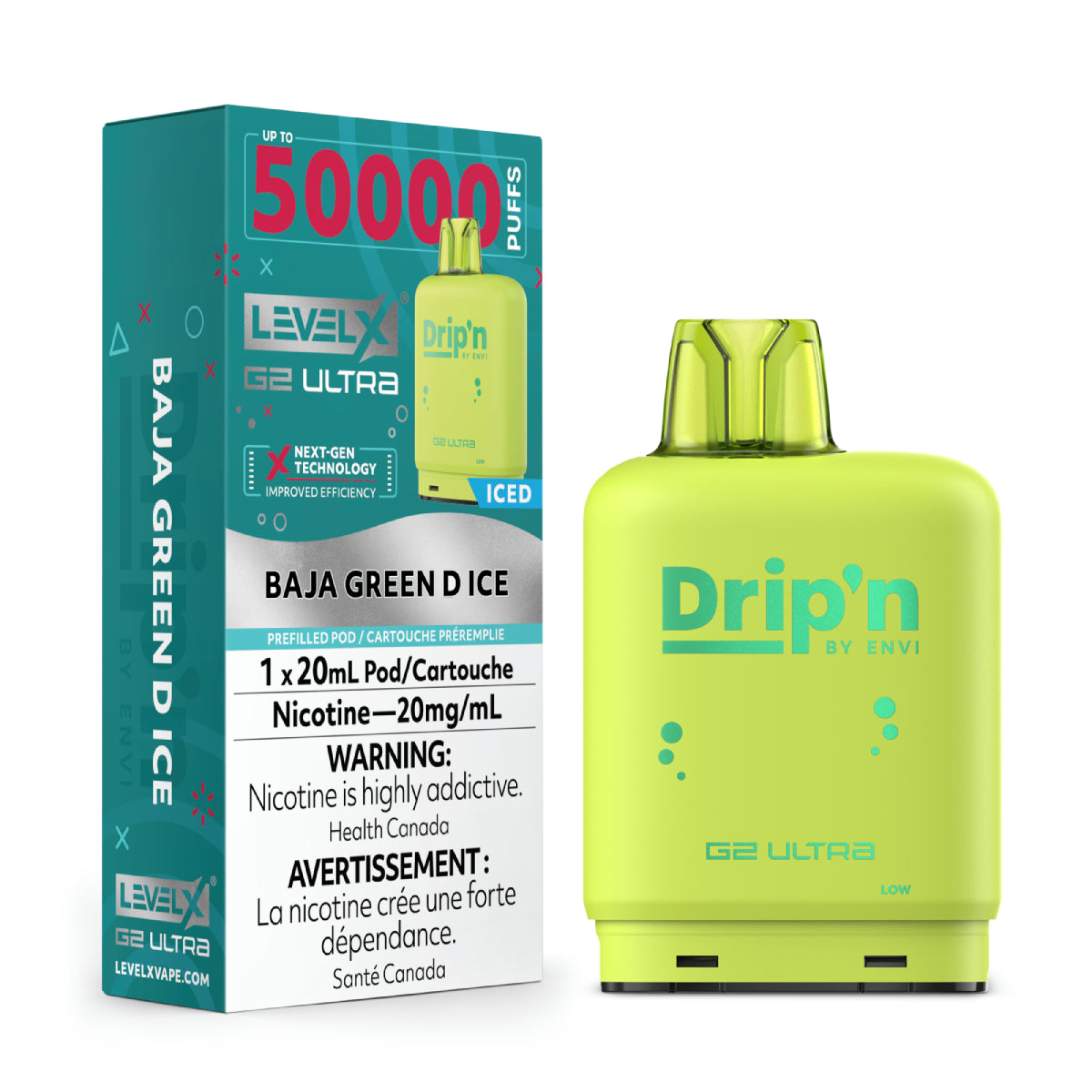 BAJA GREEN D ICE - DRIP'N LEVEL X G2 ULTRA (20mL) (ONTARIO)