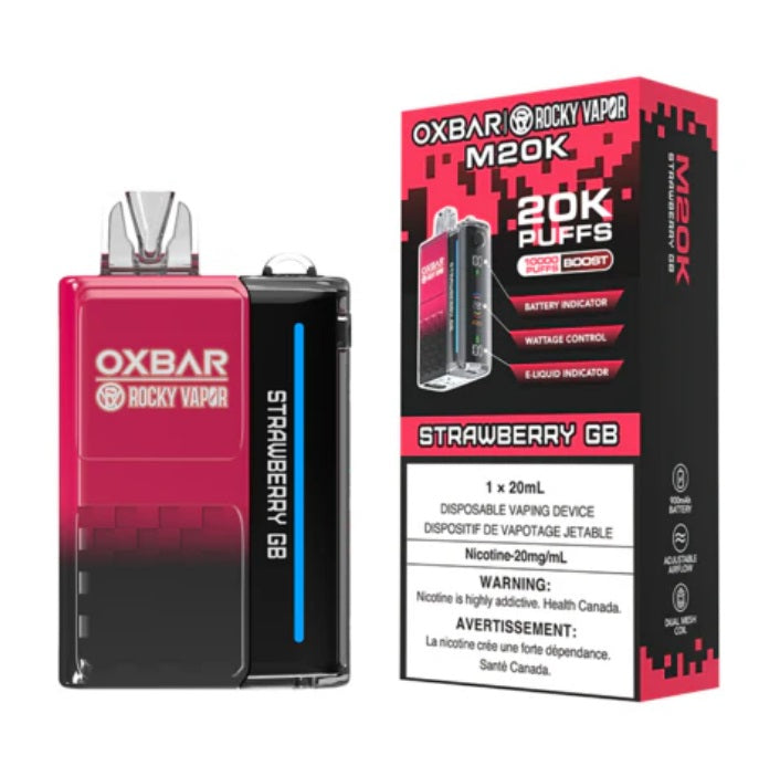 STRAWBERRY GB - OXBAR M20K BY ROCKY VAPOR (ONTARIO)