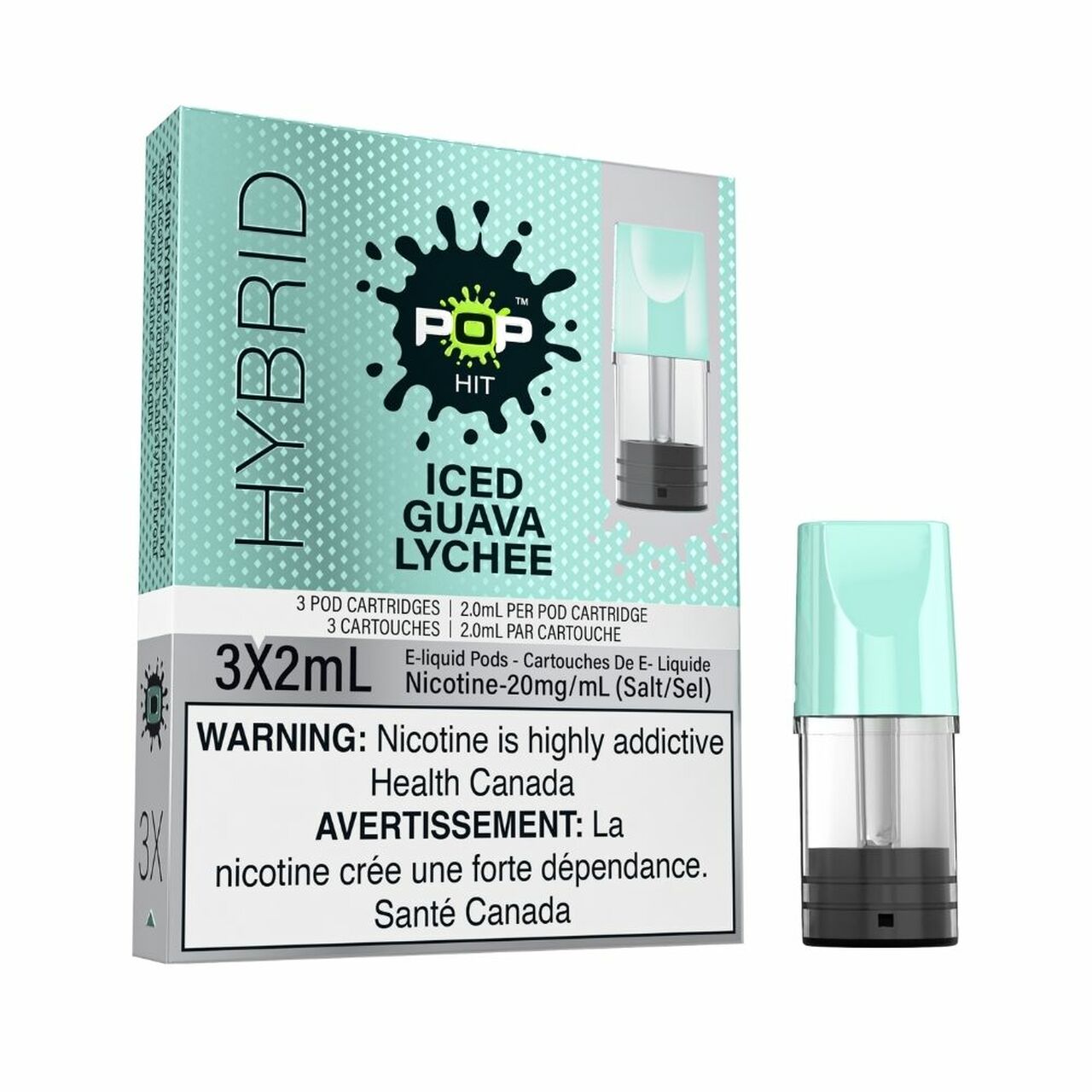 ICED GUAVA LYCHEE - POP PODS HYBRID (ONTARIO)