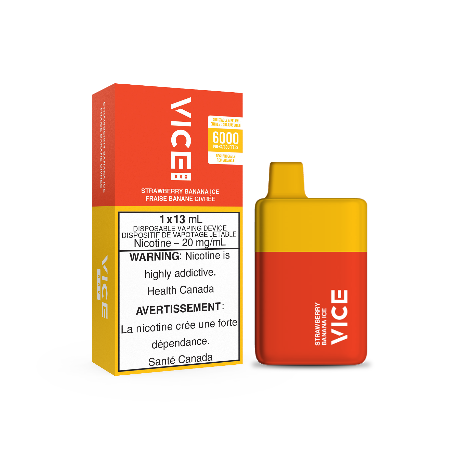 VICE BOX DISPOSABLE - STRAWBERRY BANANA ICE (ONTARIO)