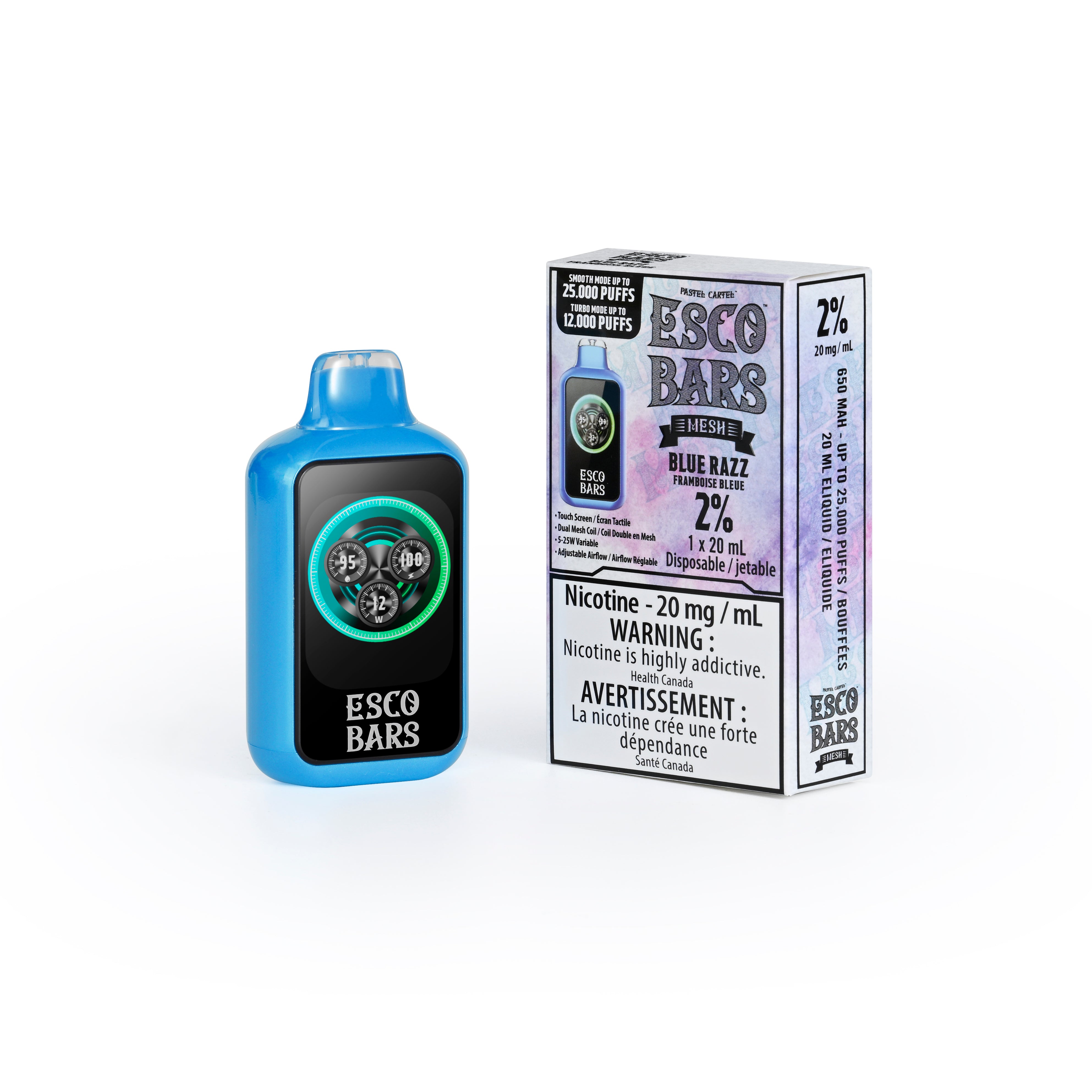 BLUE RAZZ - ESCO BARS BY PASTEL CARTEL (ONTARIO)