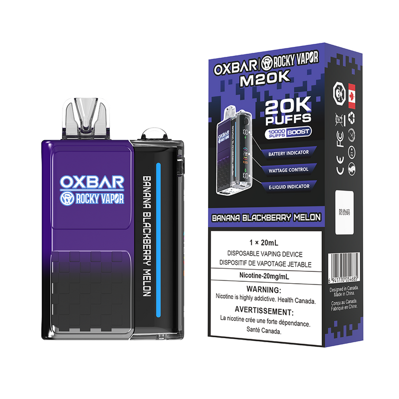 BANANE MÛRE MELON - OXBAR M20K PAR ROCKY VAPOR