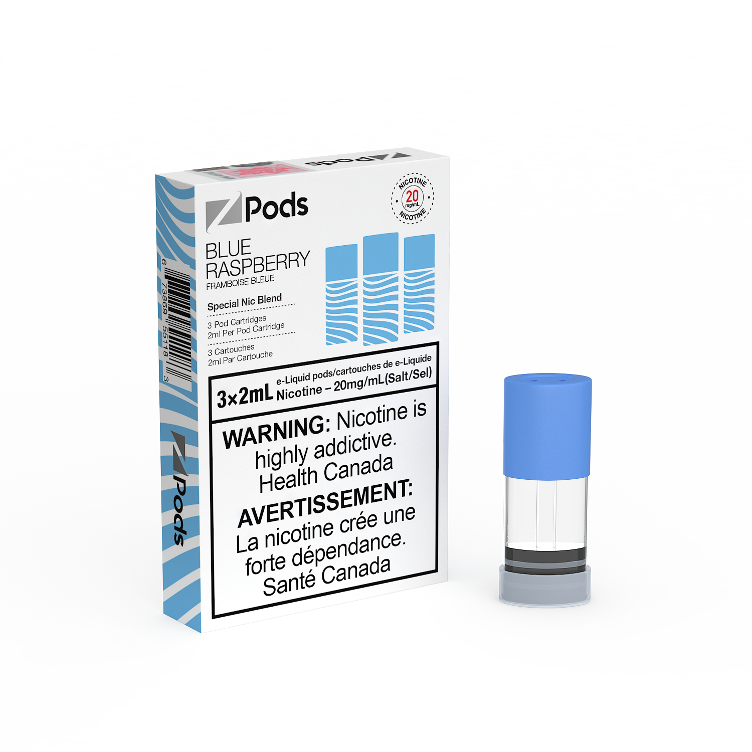 Z-PODS: BLUE RASPBERRY (ONTARIO)