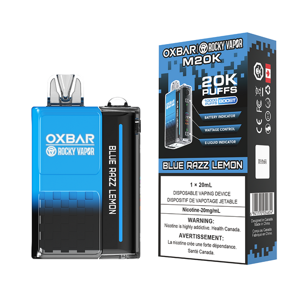 BLEU RAZZ CITRON - OXBAR M20K PAR ROCKY VAPOR