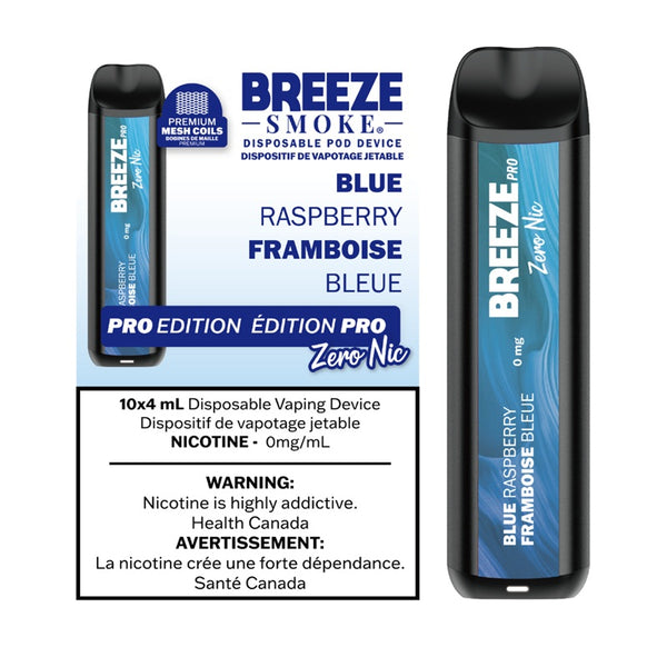 BLUE RASPBERRY - BREEZE PRO EDITION (4mL) (ZERO NICOTINE)