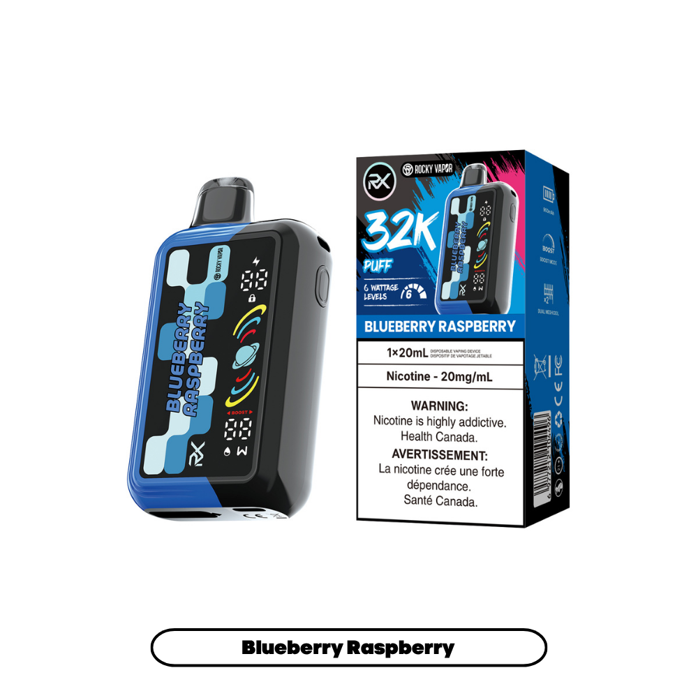 BLUEBERRY RASPBERRY - ROCKY VAPOR RX 32K (20mL)