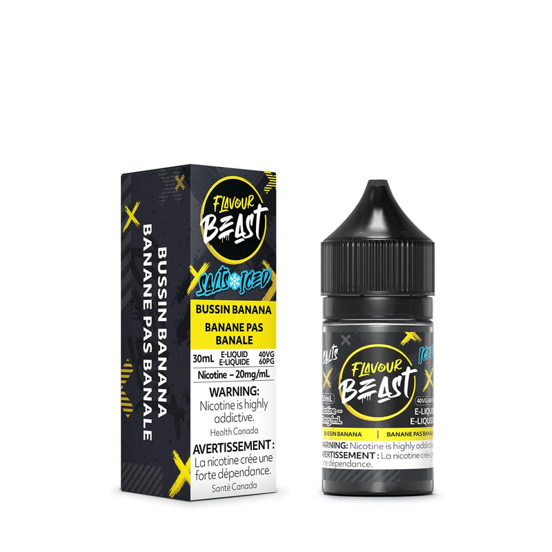 BUSSIN BANANA ICED - FLAVOUR BEAST E LIQUID (30mL) (ONTARIO)