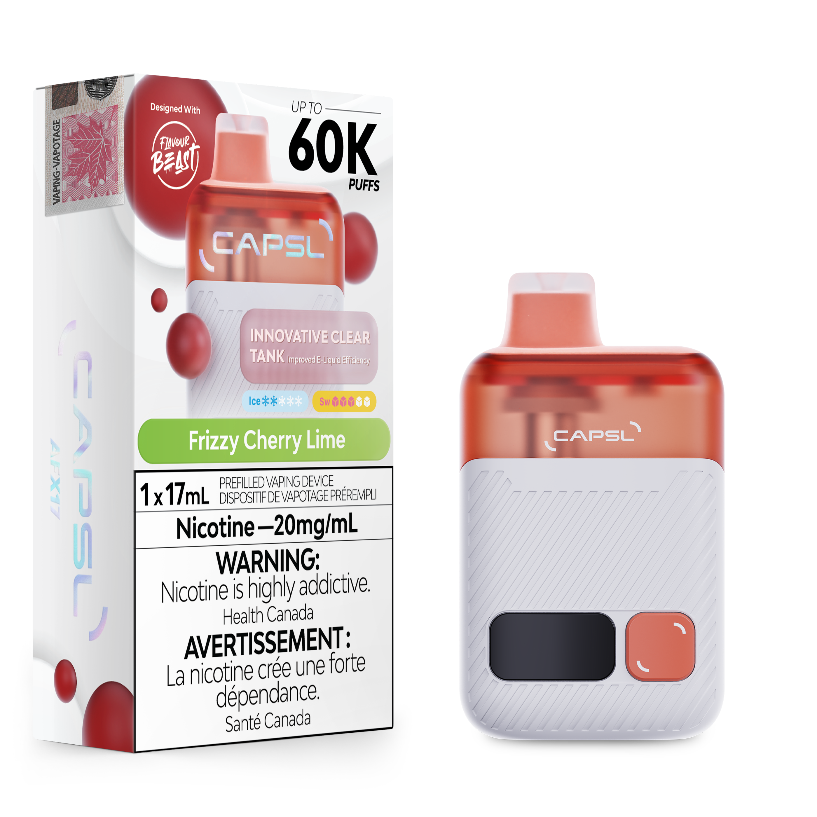 FRIZZY CHERRY LIME - CAPSL DISPOSABLE (17mL)