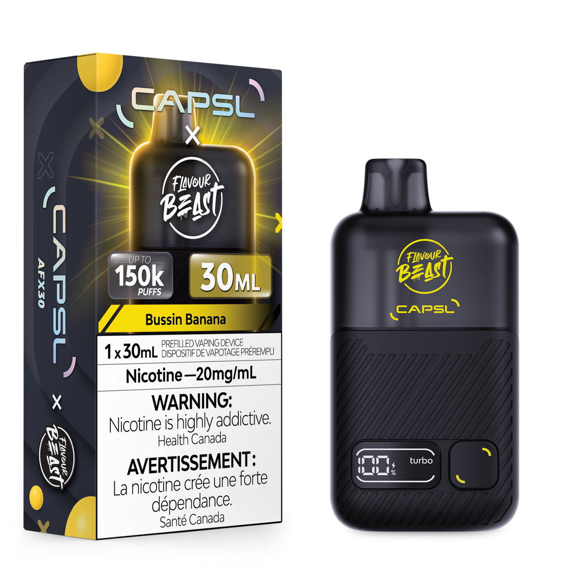 BUSSIN BANANA ICE - CAPSL AFX30 (30mL)