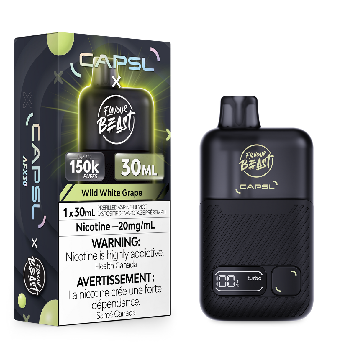 WILD WHITE GRAPE ICE - CAPSL AFX30 (30mL)