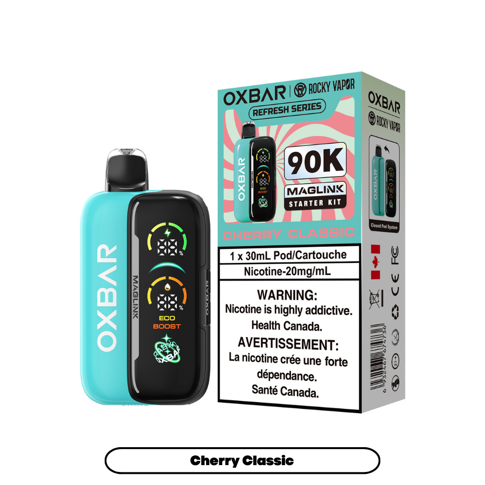 CHERRY CLASSIC - OXBAR MAGLINK *HYBRID DISPOSABLE STARTER KIT* (DEVICE & POD) (30mL)
