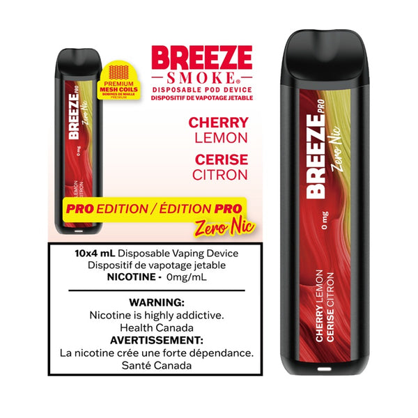 CHERRY LEMON - BREEZE PRO EDITION (4mL) (ZERO NICOTINE)