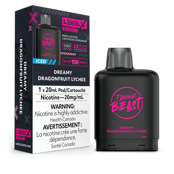 DREAMY DRAGONFRUIT LYCHEE ICED - LEVEL X FB BOOST (20mL) (ONTARIO)