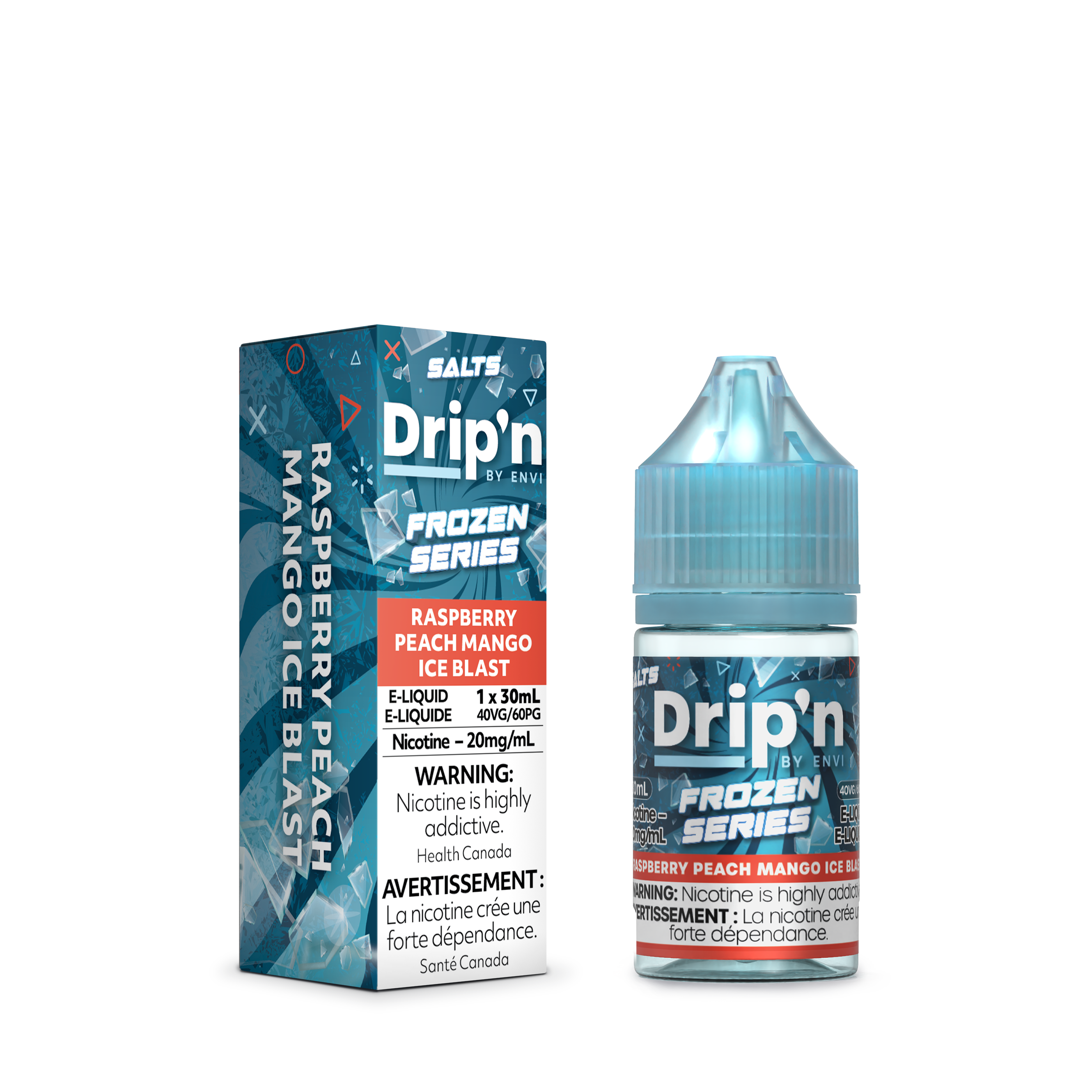 RASPBERRY PEACH MANGO ICE BLAST - DRIP'N BY ENVI E-LIQUID (30mL) (ONTARIO)