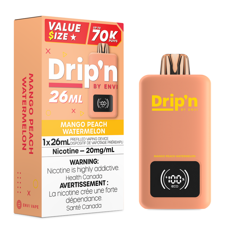MANGO PEACH WATERMELON - DRIP'N 26ML BY ENVI (ONTARIO)