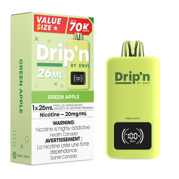 GREEN APPLE - DRIP'N 26ML BY ENVI (ONTARIO)