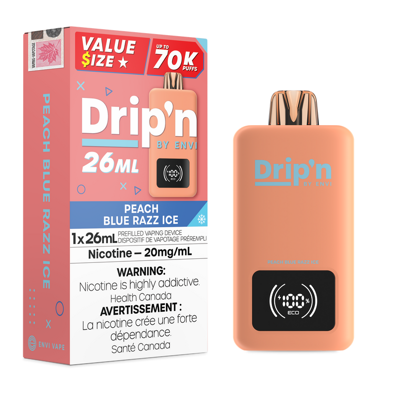 PEACH BLUE RAZZ ICE - DRIP'N 26ML BY ENVI (ONTARIO)