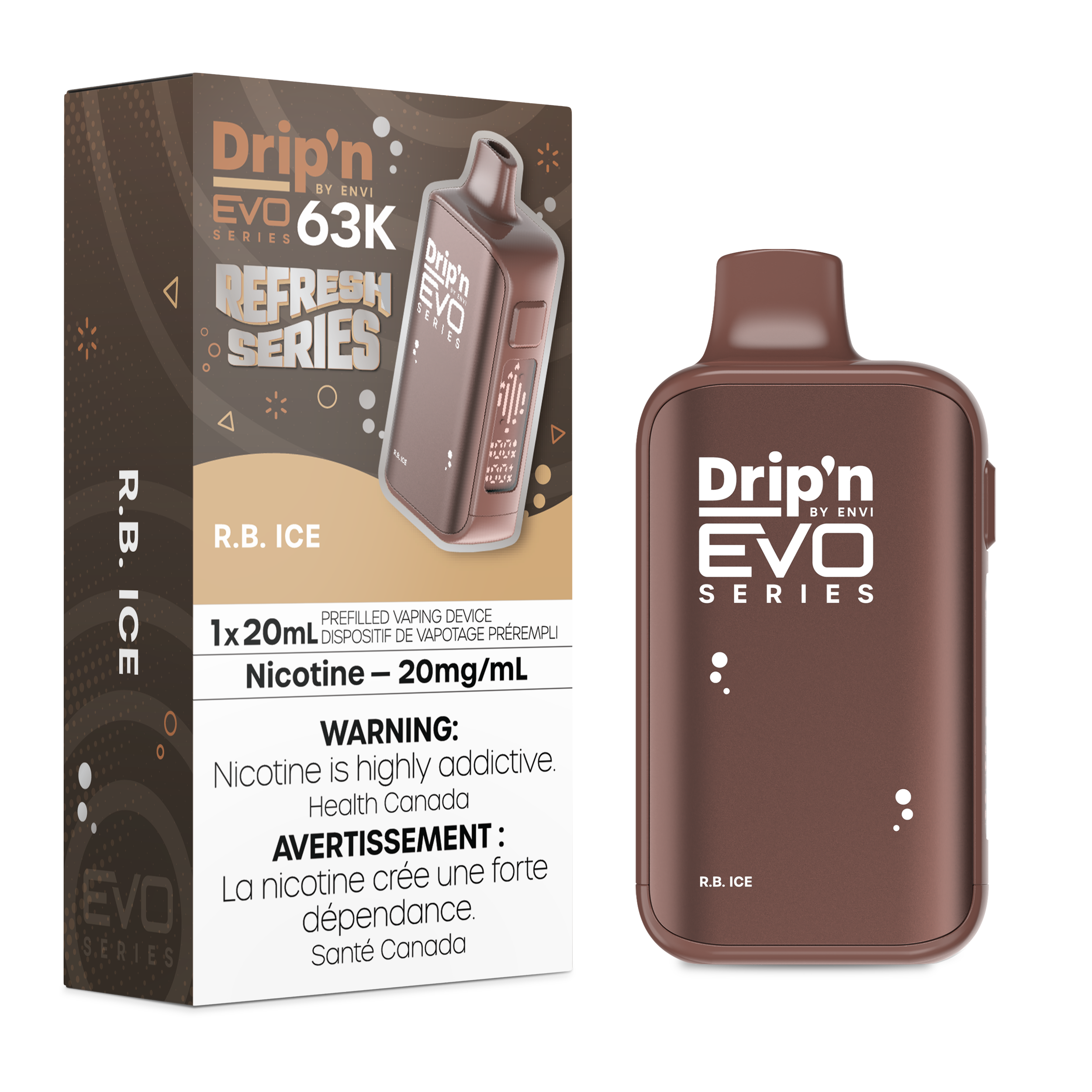 R.B. ICE - DRIP'N EVO 63K BY ENVI (20ML)