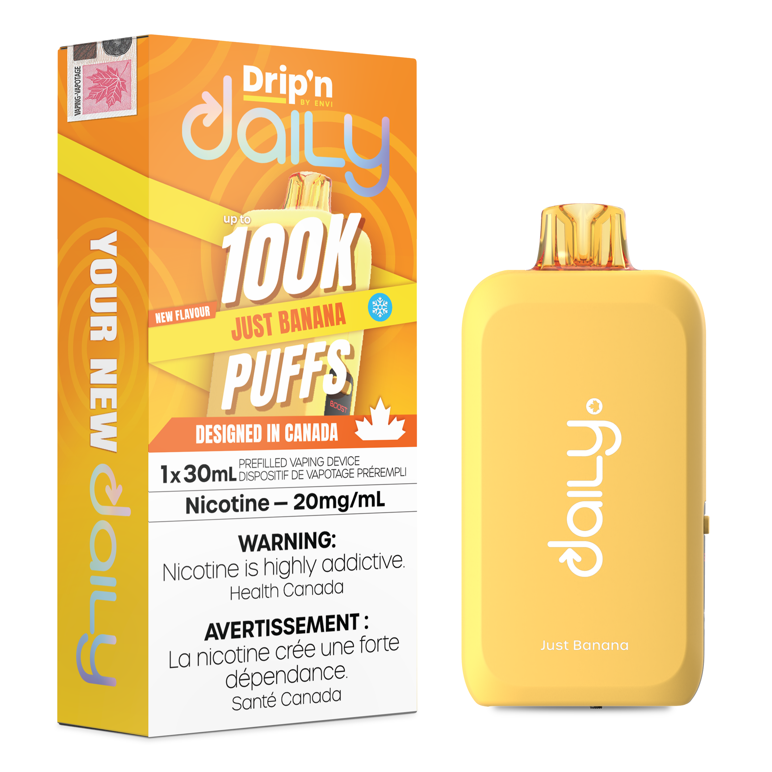 JUST BANANA - DRIP'N DAILY 100K BY ENVI (30ML)