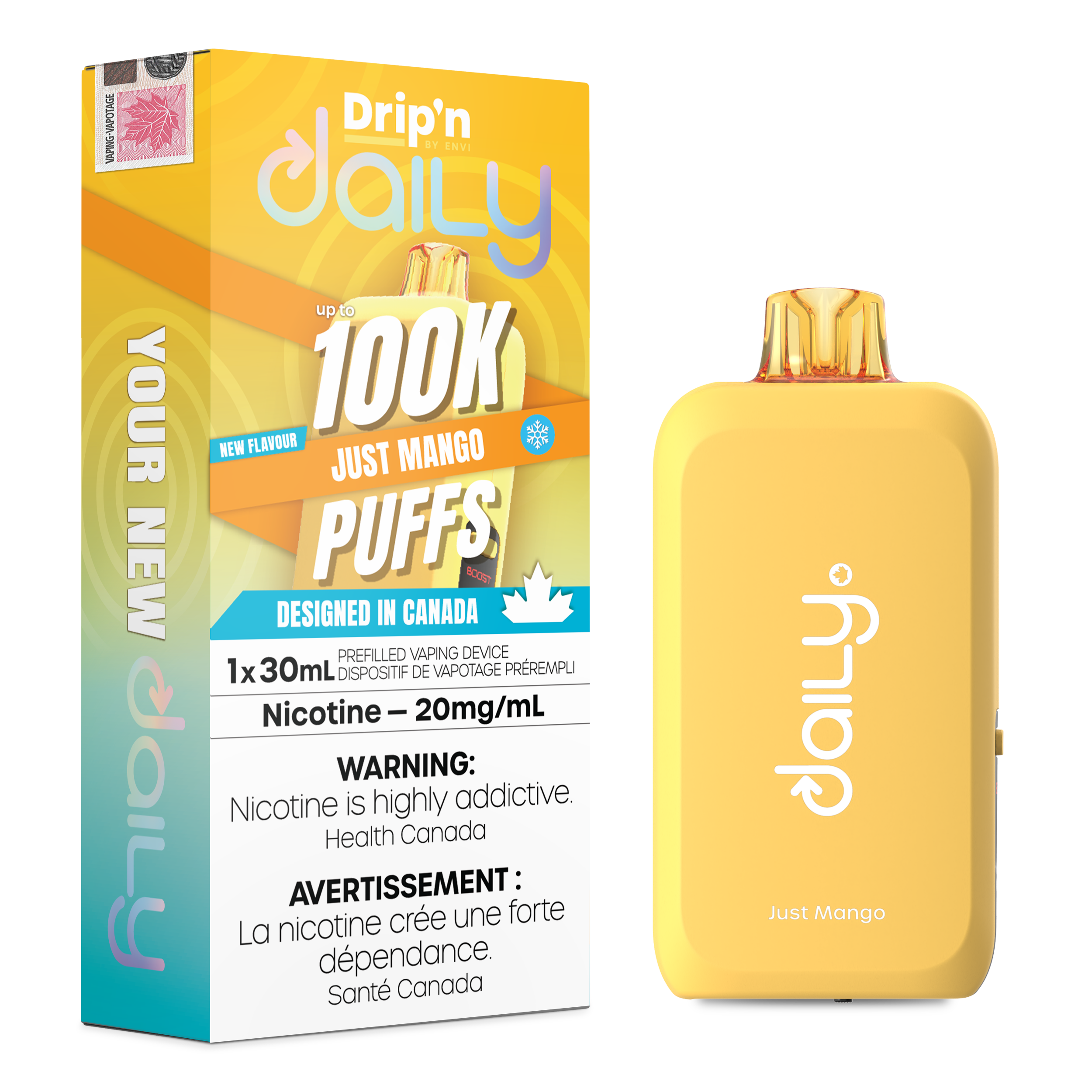 JUST MANGO - DRIP'N DAILY 100K BY ENVI (30ML)