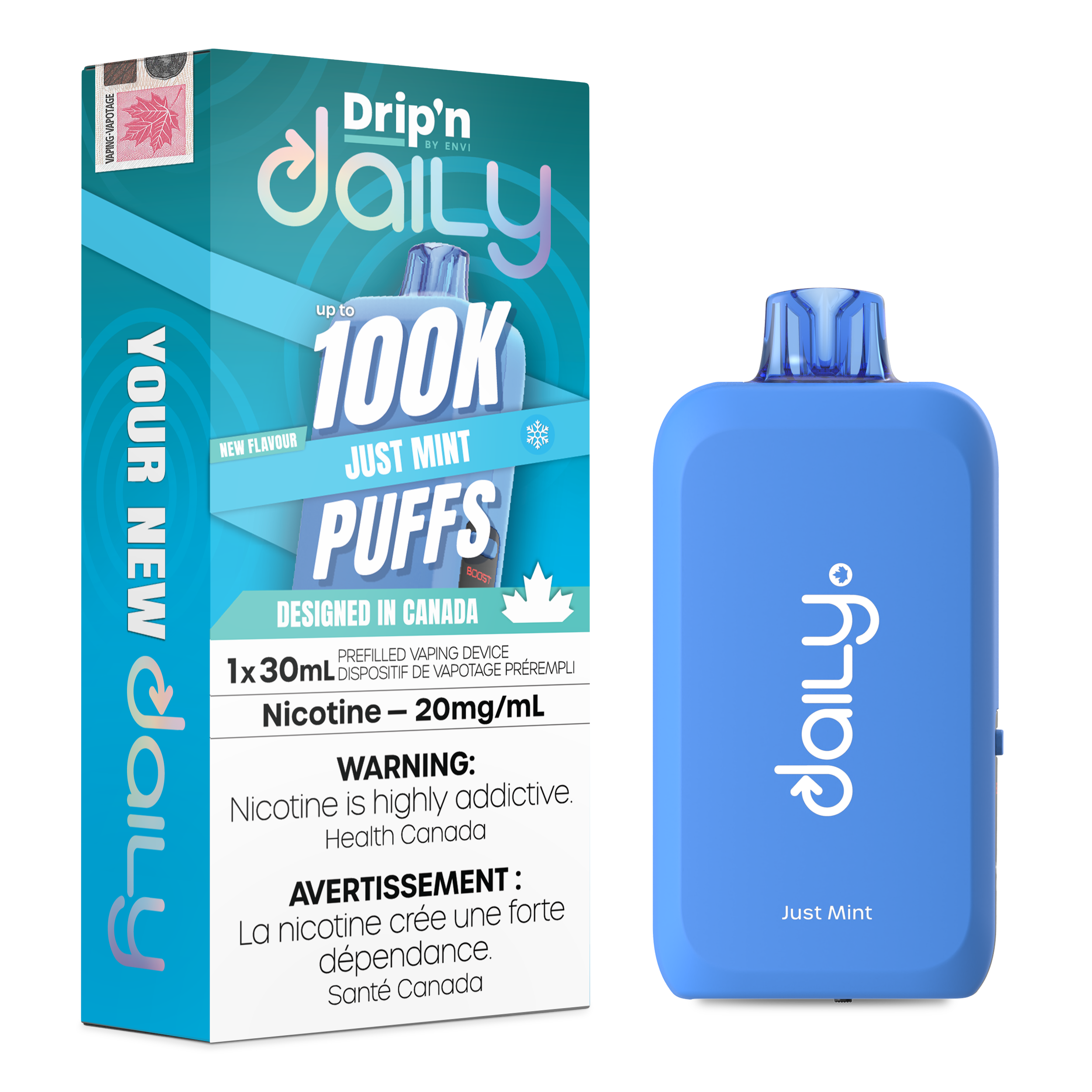 JUST MINT - DRIP'N DAILY 100K BY ENVI (30ML)