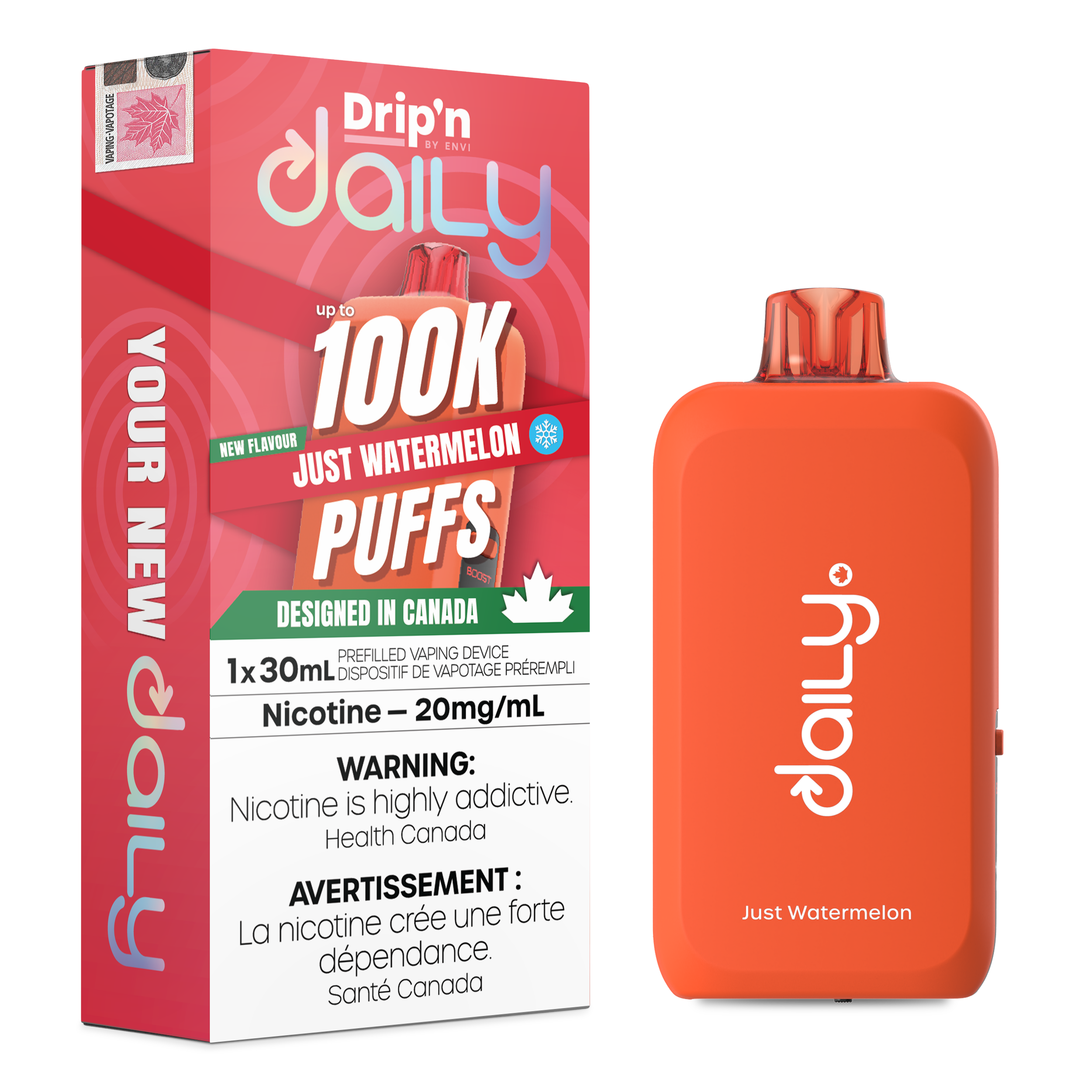 JUST WATERMELON - DRIP'N DAILY 100K BY ENVI (30ML)