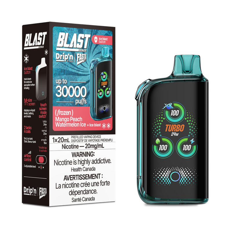 MANGO PEACH WATERMELON ICE - FASTA BLAST 30K (20mL) (ONTARIO)