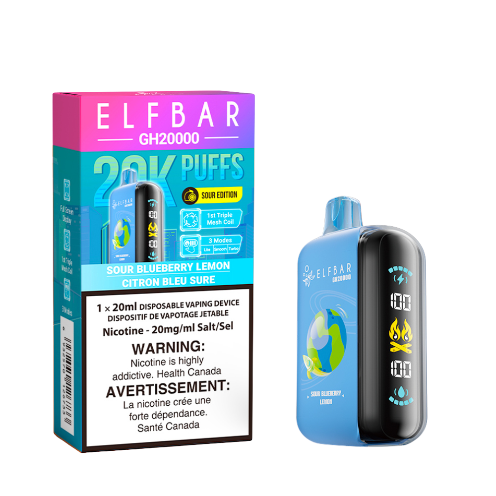 SOUR BLUEBERRY LEMON - ELFBAR GH20000 (20mL) (ONTARIO)