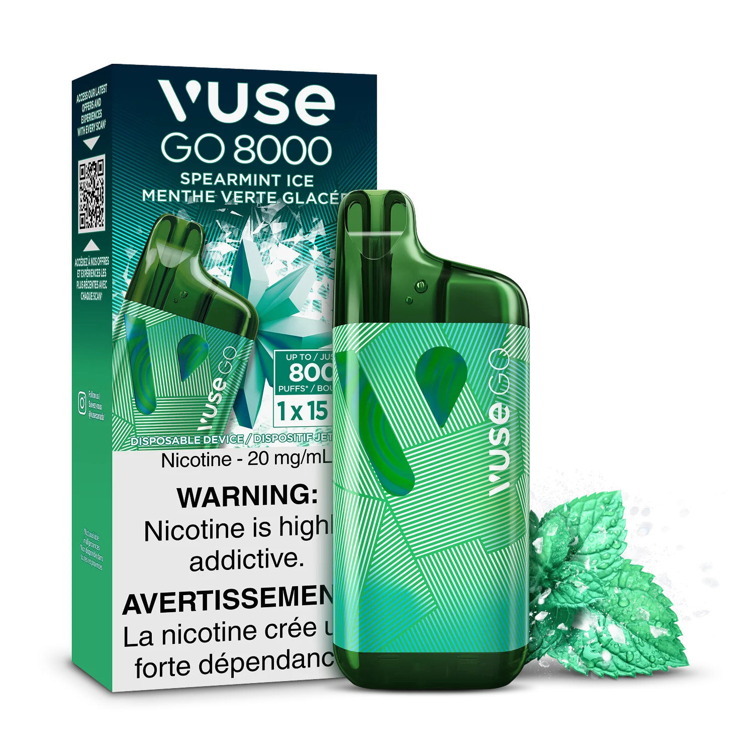 SPEARMINT ICE - VUSE GO 8000 (ONTARIO)