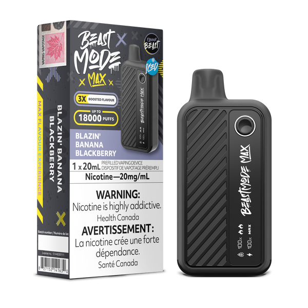 BLAZIN' BANANA BLACKBERRY - FLAVOUR BEAST BEAST MODE MAX (20mL) (ONTARIO)