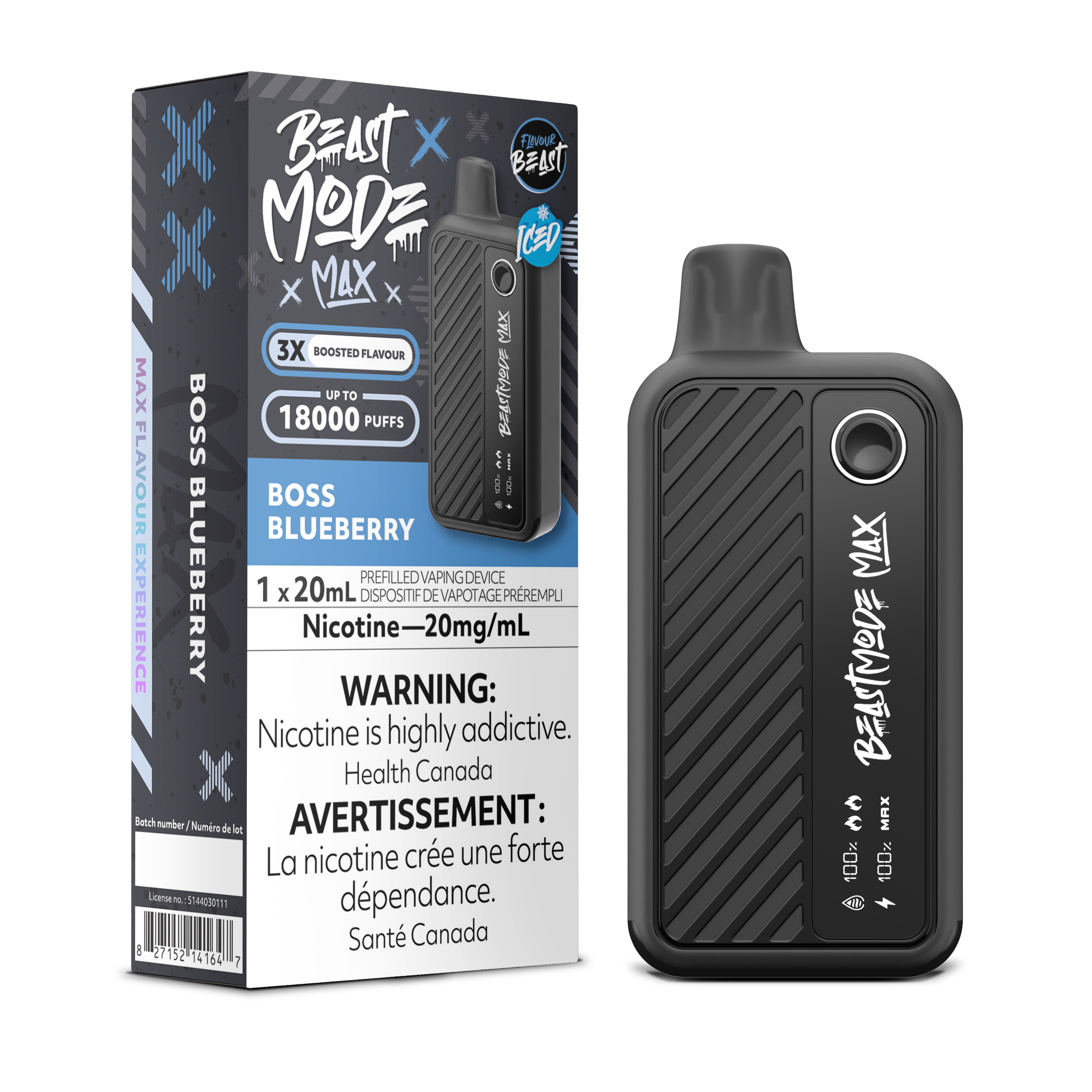 Beastdat Boss BOSS BLUEBERRY - FLAVOUR BEAST BEAST MODE MAX (20mL)