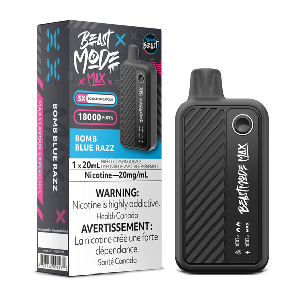 BOMB BLUE RAZZ - FLAVOUR BEAST BEAST MODE MAX (20mL) (ONTARIO)