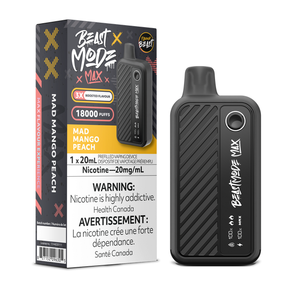 MAD MANGO PEACH - FLAVOUR BEAST BEAST MODE MAX (20mL) (ONTARIO)