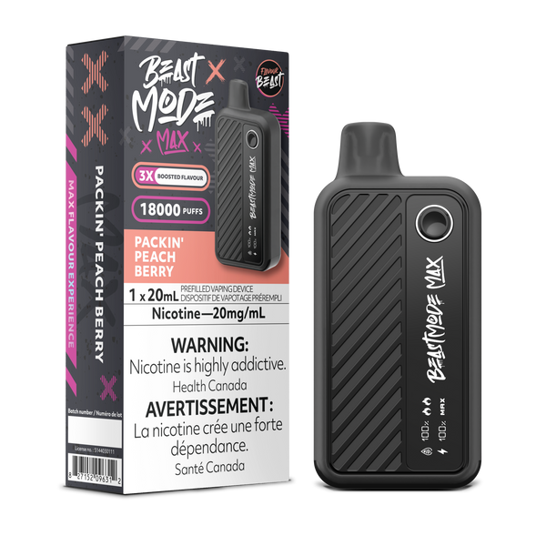 PACKIN' PEACH BERRY - FLAVOUR BEAST BEAST MODE MAX (20mL) (ONTARIO)