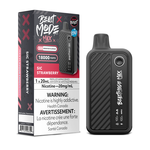 SIC STRAWBERRY - FLAVOUR BEAST BEAST MODE MAX (20mL)