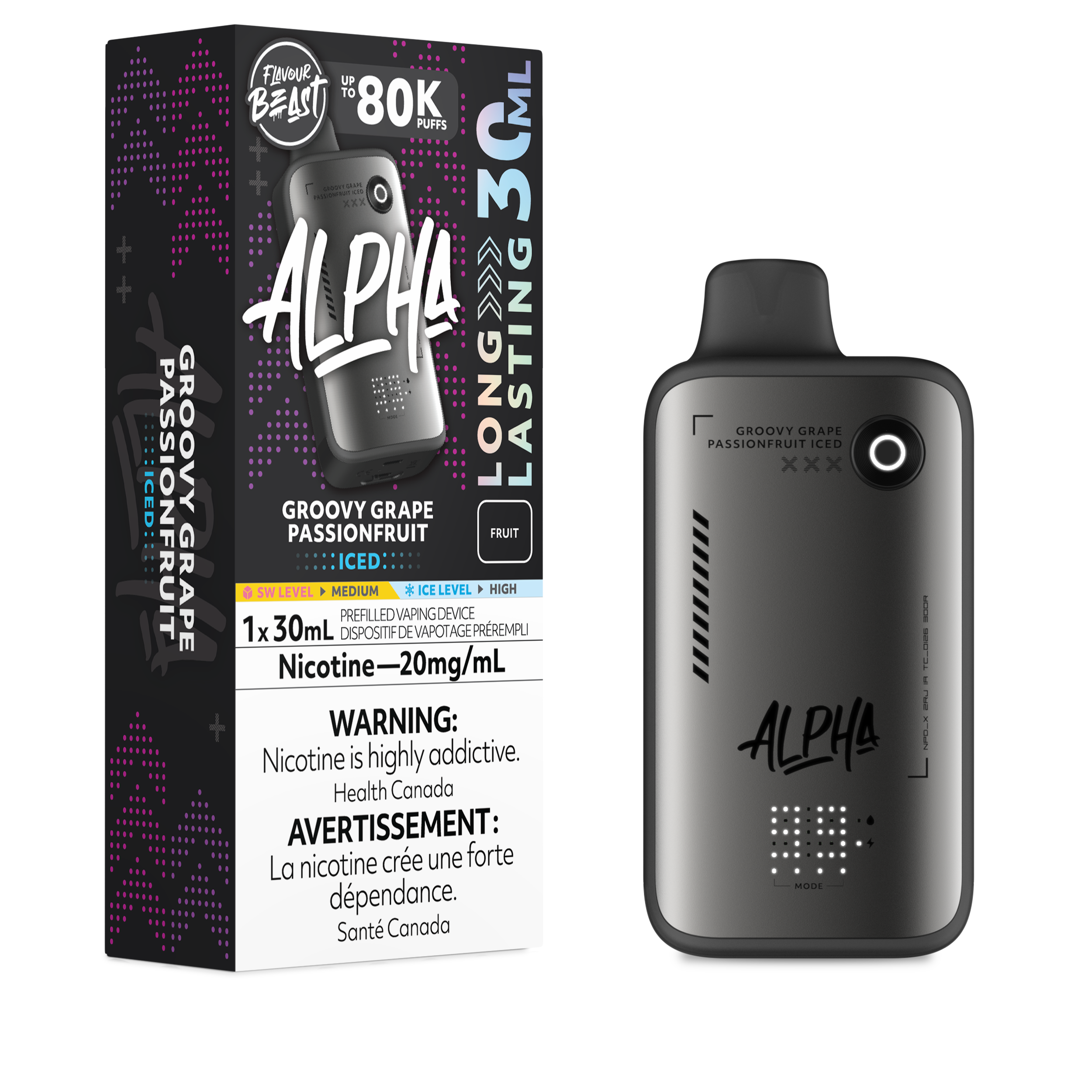 GROOVY GRAPE PASSIONFRUIT - FLAVOUR BEAST ALPHA (30mL)