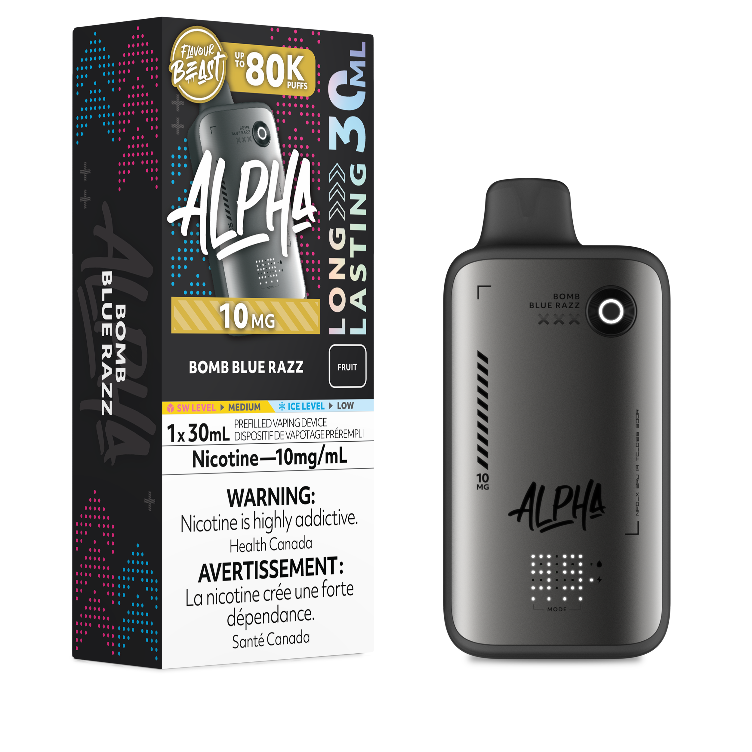BOMB BLUE RAZZ - FLAVOUR BEAST ALPHA (30mL)