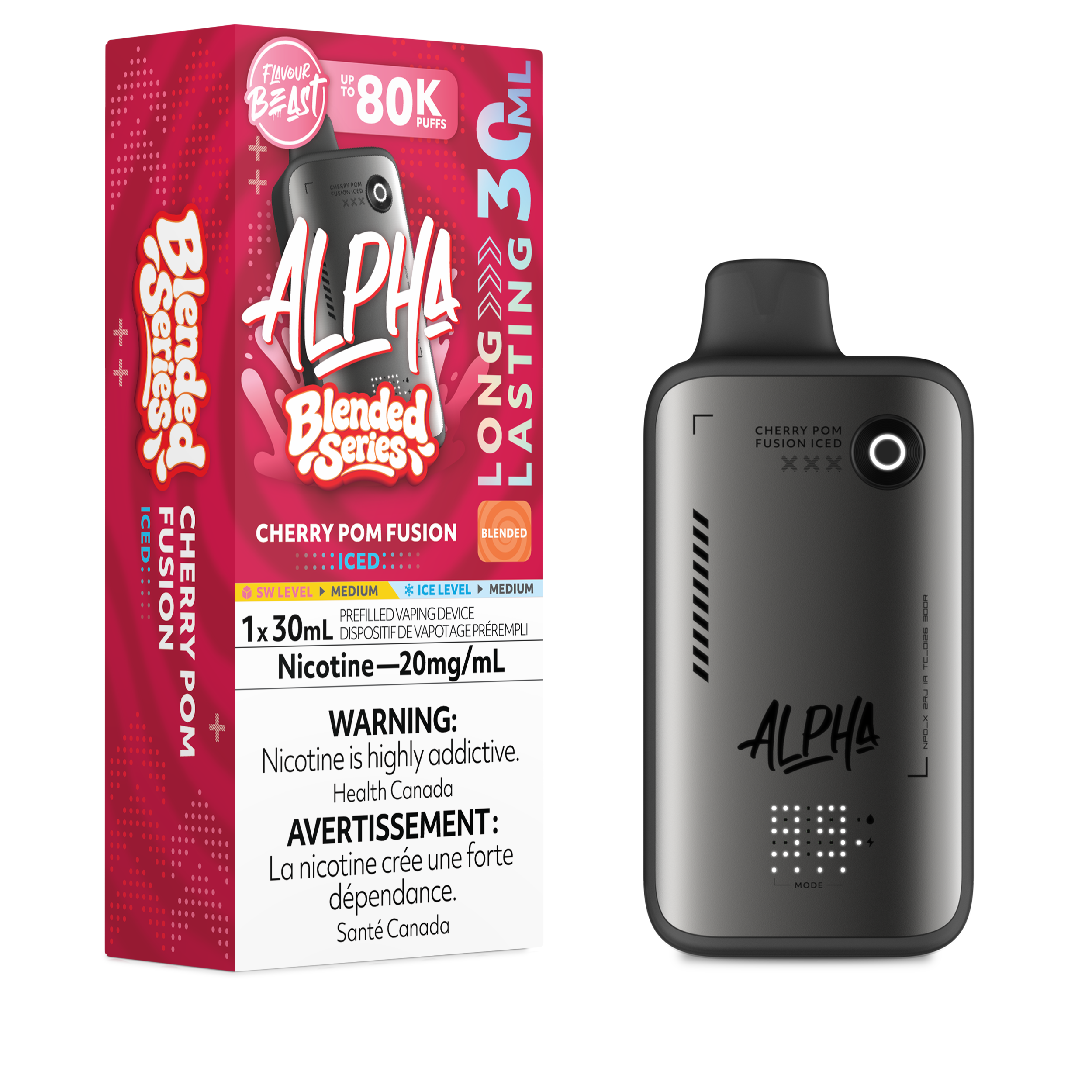 CHERRY POM FUSION - FLAVOUR BEAST ALPHA (30mL)