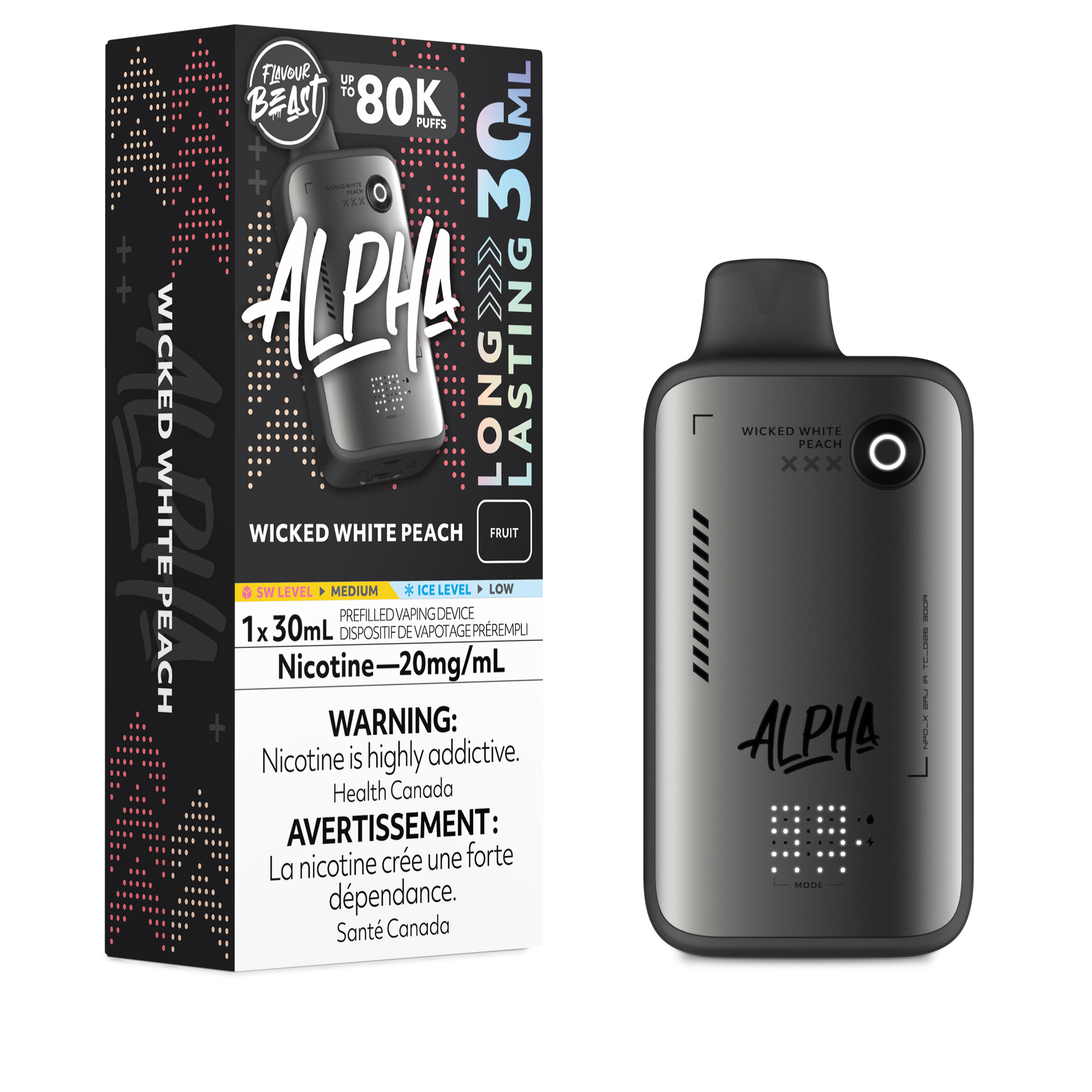 WICKED WHITE PEACH - FLAVOUR BEAST ALPHA (30mL)