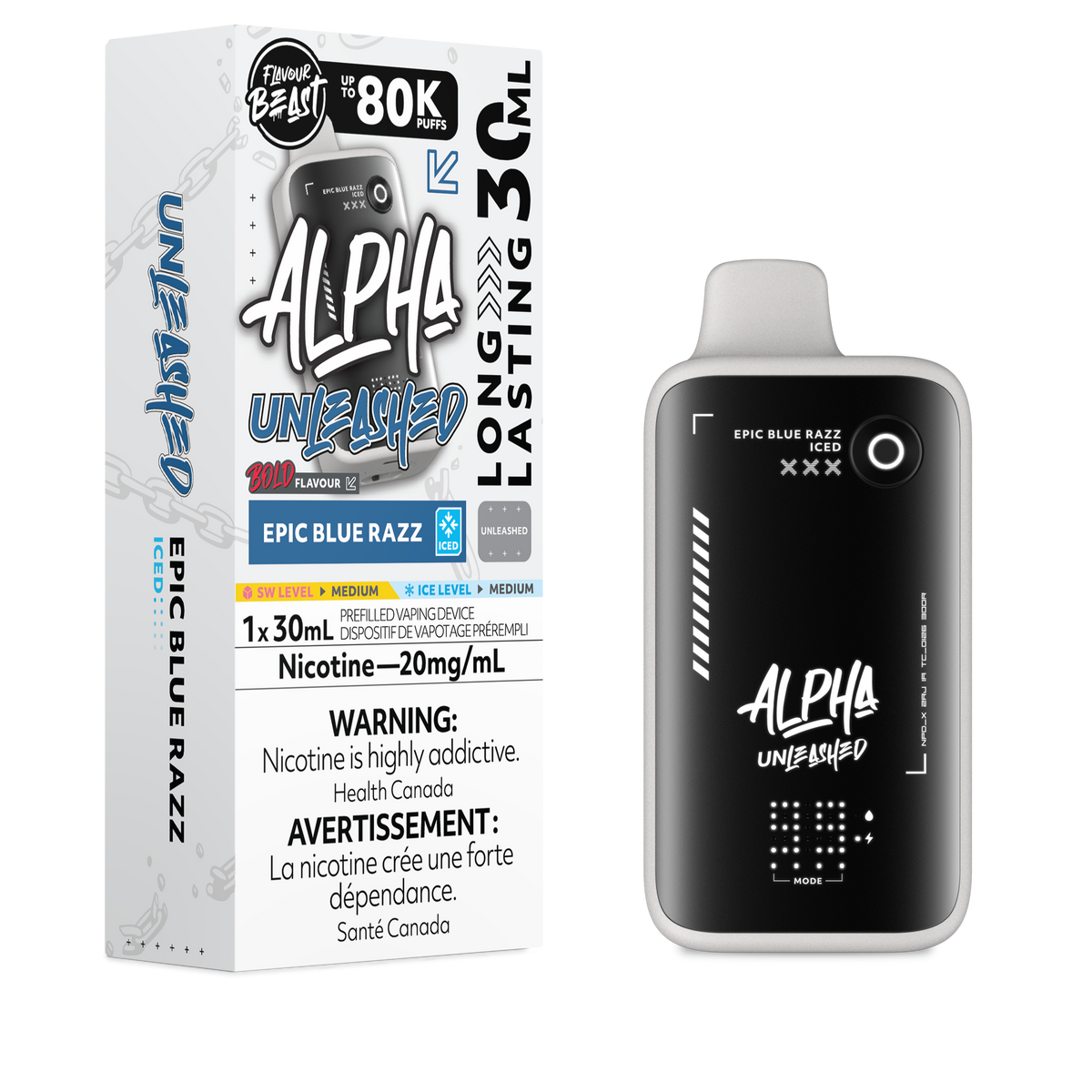 EPIC BLUE RAZZ - FLAVOUR BEAST ALPHA UNLEASHED (30mL)