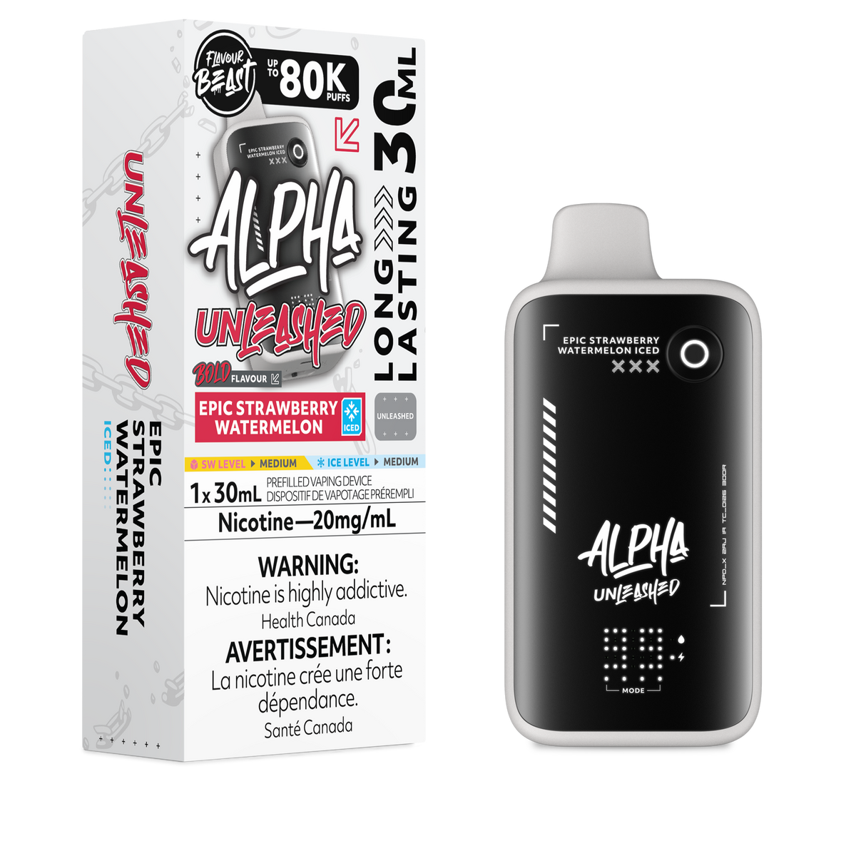 EPIC STRAWBERRY WATERMELON - FLAVOUR BEAST ALPHA UNLEASHED (30mL)