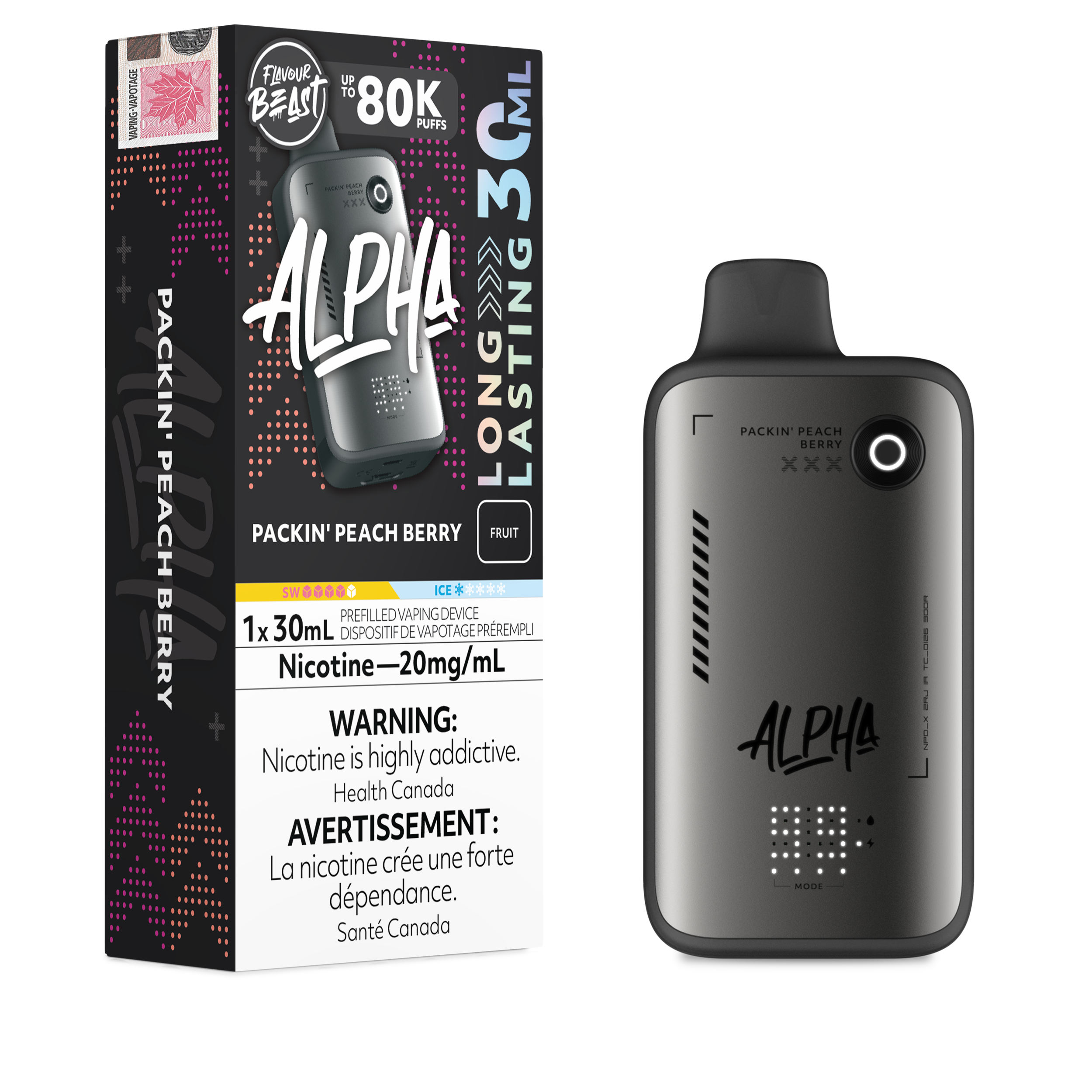 PACKIN' PEACH BERRY - FLAVOUR BEAST ALPHA (30mL)