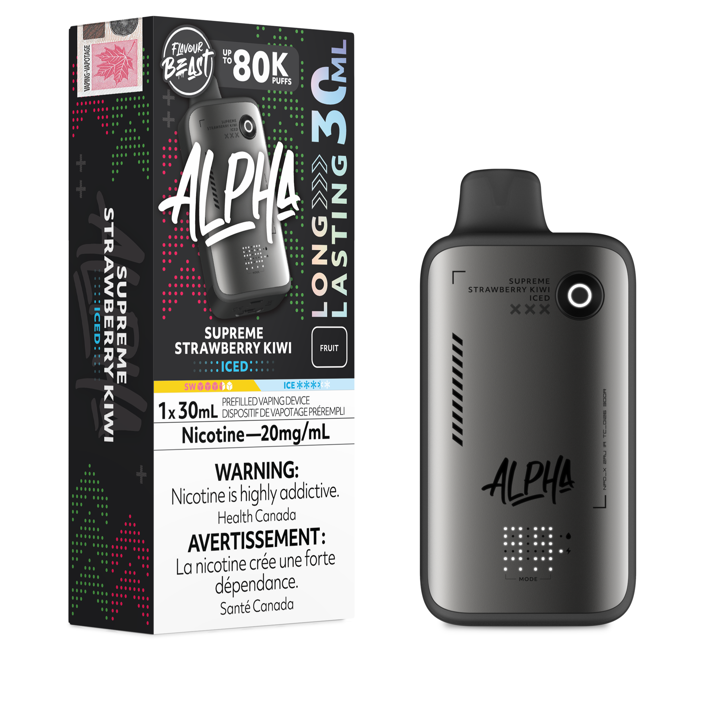 SUPREME STRAWBERRY KIWI - FLAVOUR BEAST ALPHA (30mL)