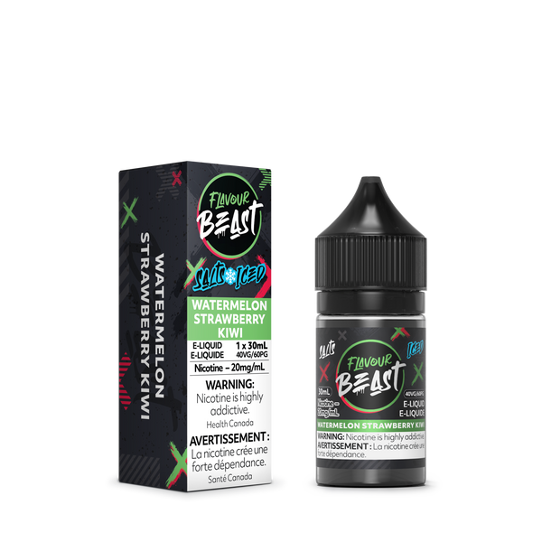 WATERMELON STRAWBERRY KIWI - FLAVOUR BEAST E LIQUID (30mL) (ONTARIO)