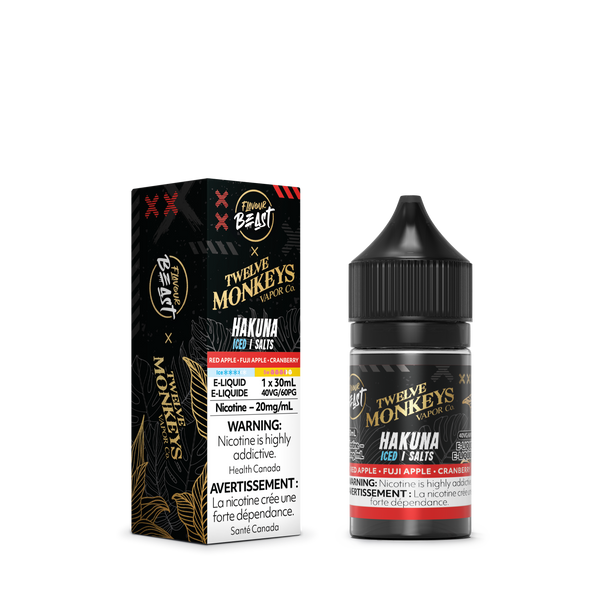 HAKUNA ICED - FLAVOUR BEAST X 12 MONKEYS E LIQUID (30mL) (ONTARIO)