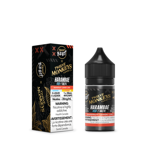HARAMBAE ICED - FLAVOUR BEAST X 12 MONKEYS E LIQUID (30mL) (ONTARIO)