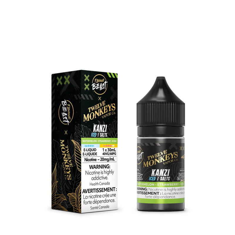 KANZI ICED - FLAVOUR BEAST X 12 MONKEYS E LIQUID (30mL) (ONTARIO)
