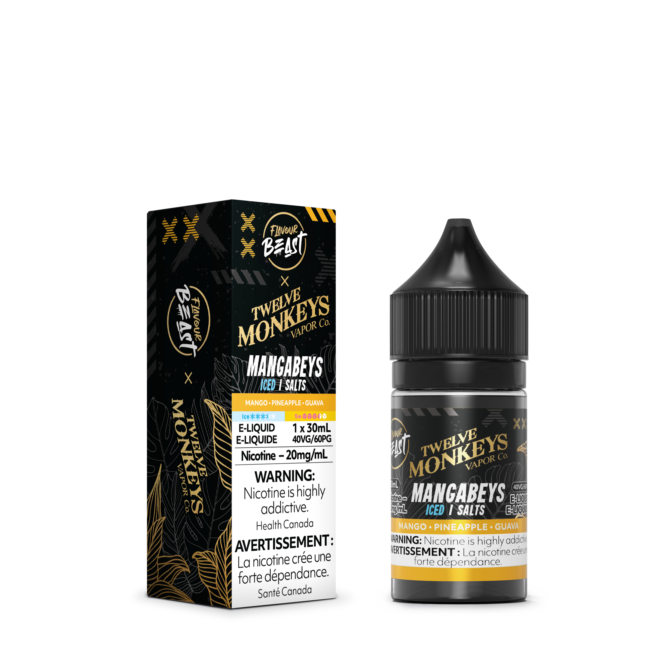 MANGABEYS ICED - FLAVOUR BEAST X 12 MONKEYS E LIQUID (30mL) (ONTARIO)