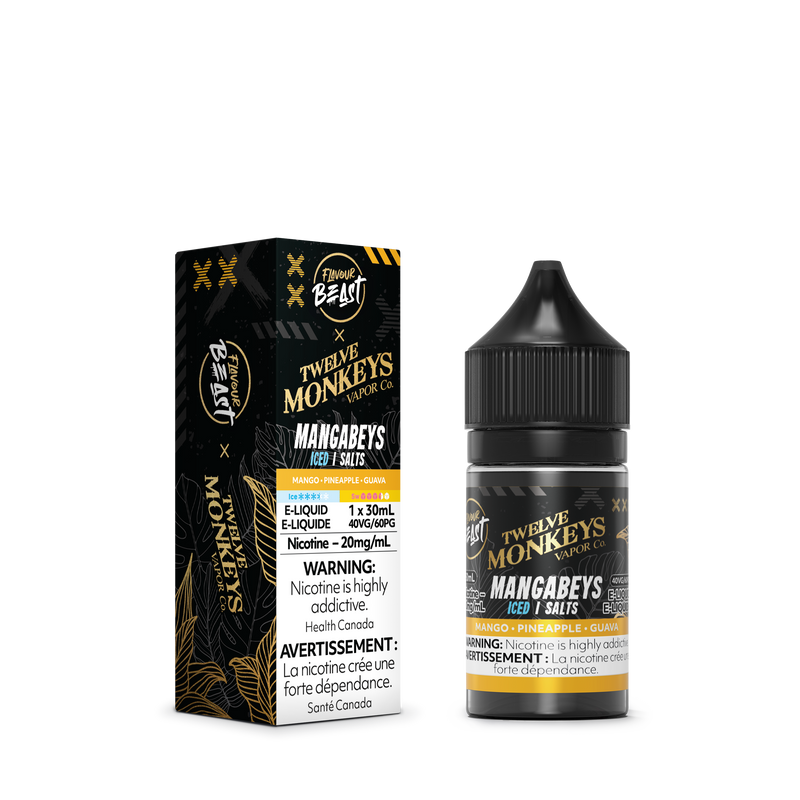 MANGABEYS ICED - FLAVOUR BEAST X 12 MONKEYS E LIQUID (30mL) (ONTARIO)